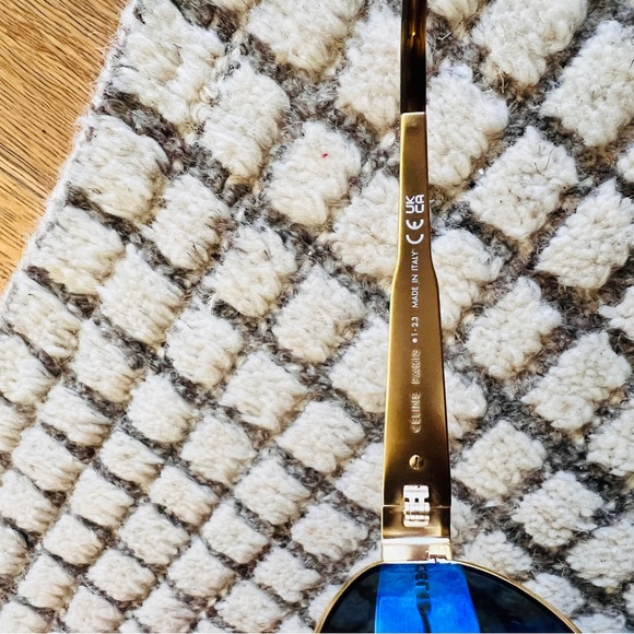 Celine Triomphe Metal Round Sunglasses - Picture 4 of 5